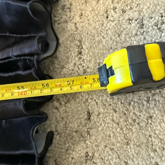 Betsy & Adam size 4 GUC Red Pleated V-Neck Maxi Dress- seee full description - Picture 9 of 16